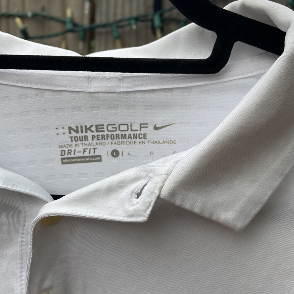 White Nike Golf Polo - Picture 2 of 3